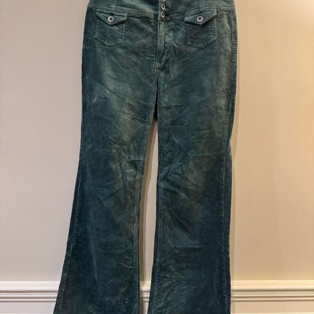 Anthropologie Women's Pilcro and the Letterpress Green Trousers